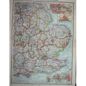  MAP c1880 EAST ENGLAND HULL LONDON PORTSMOUTH DOVER