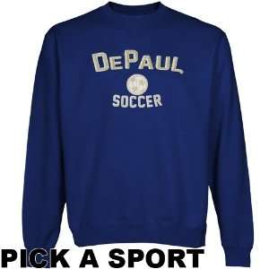  DePaul Blue Demons Legacy Crew Neck Fleece Sweatshirt 