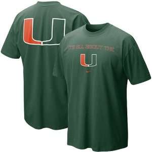  Nike Miami Hurricanes Youth Green 2010 Local Our House T 