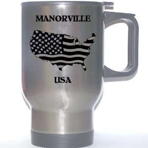  US Flag   Manorville, New York (NY) Stainless Steel Mug 