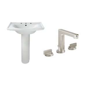 American Standard Tropic White Complete Pedestal Sink Value Package P6 
