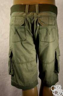   Cargo Sits below Waist Relaxed Fit Ivy Green Mens Shorts New  