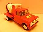 Vintage Structo Red Jeep Cement Mixer Pick Up Truck