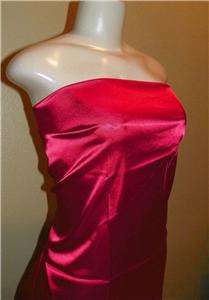 FABRIC SATIN HOT PINK 97% POLYESTER & 3%SPANDEX PRE CUT PC 25 X 45W 