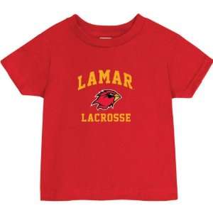  Lamar Cardinals Red Baby Lacrosse Arch T Shirt Sports 