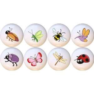  Cute Bugs Insects Drawer Pulls Knobs Set of 8