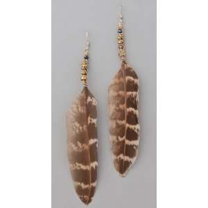  serefina Luxe Feather & Crystal Earrings Jewelry