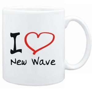  Mug White  I LOVE New Wave  Music