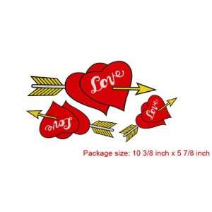  Amico Red Arrow Heart Love Car Decor Logo Badge Sticker 