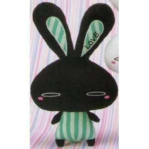 LOVE Bunny 2L   Green & Black   Stripes 35cm FuRyu prize