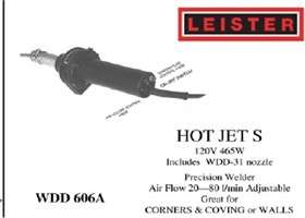 LEISTER HOT JET S 120V PRECISION WELDER   Basic Kit  