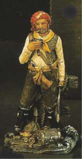 This is a 5 inch polystone pirate figure, with cutlass in hand and 