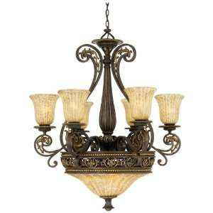  Quoizel Lorenza One Tier Chandelier with 6 Uplights