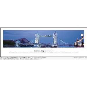 London, England Bridge 13.5x40 Panoramic Photo  Sports 