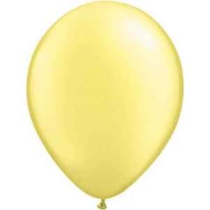  Pearl Lemon Chiffon, Qualatex 11 Latex Balloon  50ct 