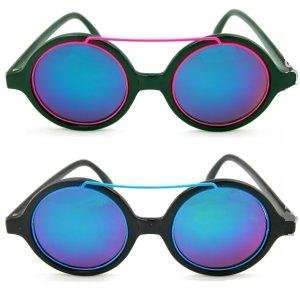  Vintage John Lennon Neon Mirror Lens 80s Sunglasses 