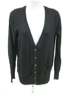 LAURIE B Black Long Sleeve Cardigan Sweater Top Size L  