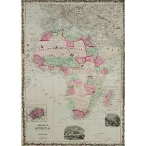  Johnson Map of Africa (1863)