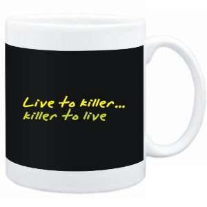  Mug Black  LIVE TO Killer ,Killer TO LIVE   Sports 