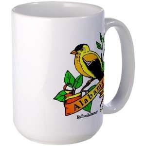  Alabama State Bird Usa Large Mug by  Everything 