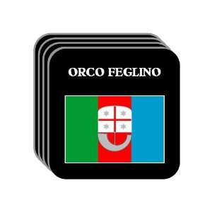 Italy Region, Liguria   ORCO FEGLINO Set of 4 Mini Mousepad Coasters