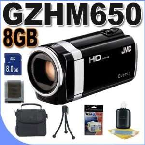  JVC GZ HM650B 8GB Full HD Everio Camcorder (Black 