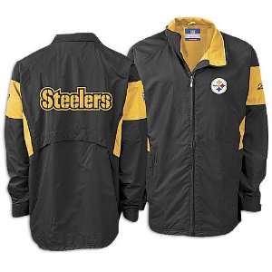Steelers Reebok Mens NFL Coaches Lightweight Jacket  