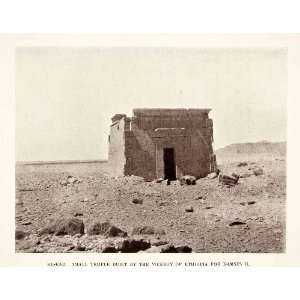  1911 Print El Kab Small Temple Viceroy Ethiopia Ramses II 