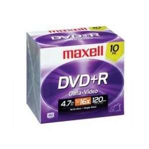  DVD+R 4.7GB 16x jewel case storage media Electronics