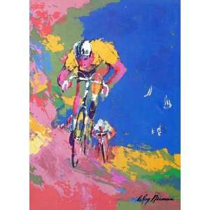  Leroy Neiman   Bikes And Boats   Postcard 5 X 7 Sports 
