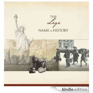 The Lege Name in History Ancestry  Kindle Store