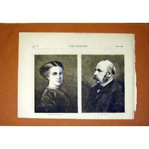   Portrait Elizabeth Garrett Md Ledru Rollin Print 1870