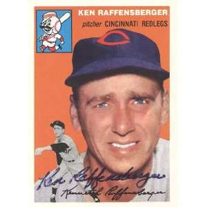  Ken Raffensberger Autographed 1992 Topps 1954 Reprint Card 