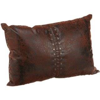 Kennedy Home Collections Leather Like Pillow in Tan Kennedy Home 