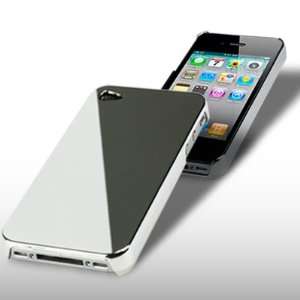   IPHONE 4 SILVER CHROME BACK COVER CASE BY CELLAPOD CASES Electronics