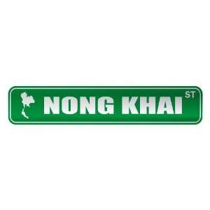  NONG KHAI ST  STREET SIGN CITY THAILAND