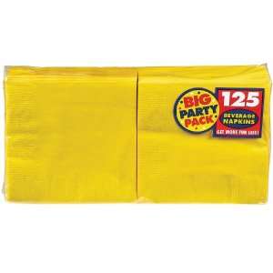 Lets Party By Amscan Yellow Sunshine Big Party Pack Beverage Napkins