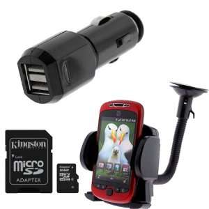  Card + SD Adapter + 2 Port USB Car Charger Vehicle Power Adapter 