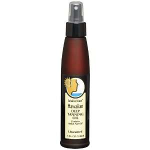 Lahaina Noon Suncare Deep Tanning Oil, Unscented, 5 Ounce Bottle (Pack 