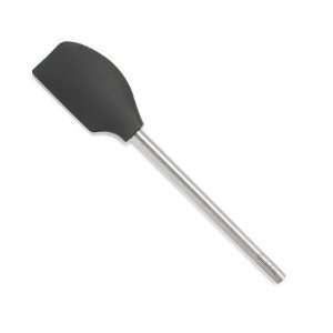   Silicone Spatulas with Stainless Steel Handle, Black