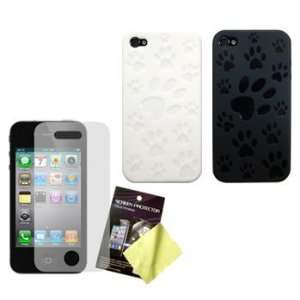  Two Dog / Cat Paw Flex Gel Soft Cases / Skins / Covers 