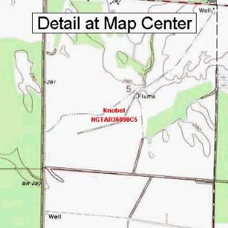  USGS Topographic Quadrangle Map   Knobel, Arkansas (Folded 