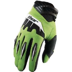  Thor Motocross Spectrum Gloves   X Large/Green Automotive