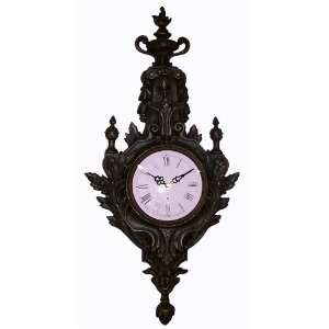 Resin Wall Clock in Bronze Finish by AA Importing 