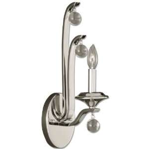 Kane 1 Light 13 Polished Nickel Wall Sconce with Glass Ball Accents 