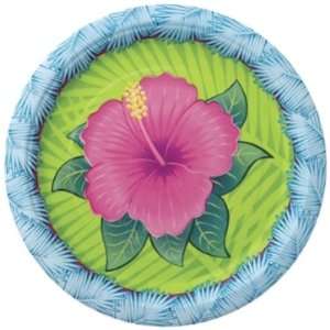  Tropical Bloom 9 Paper Plates Case Pack 4