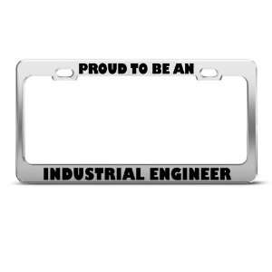  Proud To Be An Industrial Engineer Career license plate 