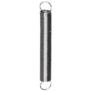  Wire Extension Spring, Steel, Inch, 0.094 OD, 0.01 Wire Size, 0.38 