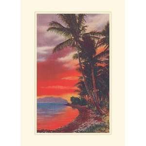 Isle O Dreams, Hawaii, Beach & Ocean Note Card, 5x7  