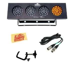 Chauvet DJ Bank Bundle with 50 Foot DMX Cable, C Clamp, and Polishing 